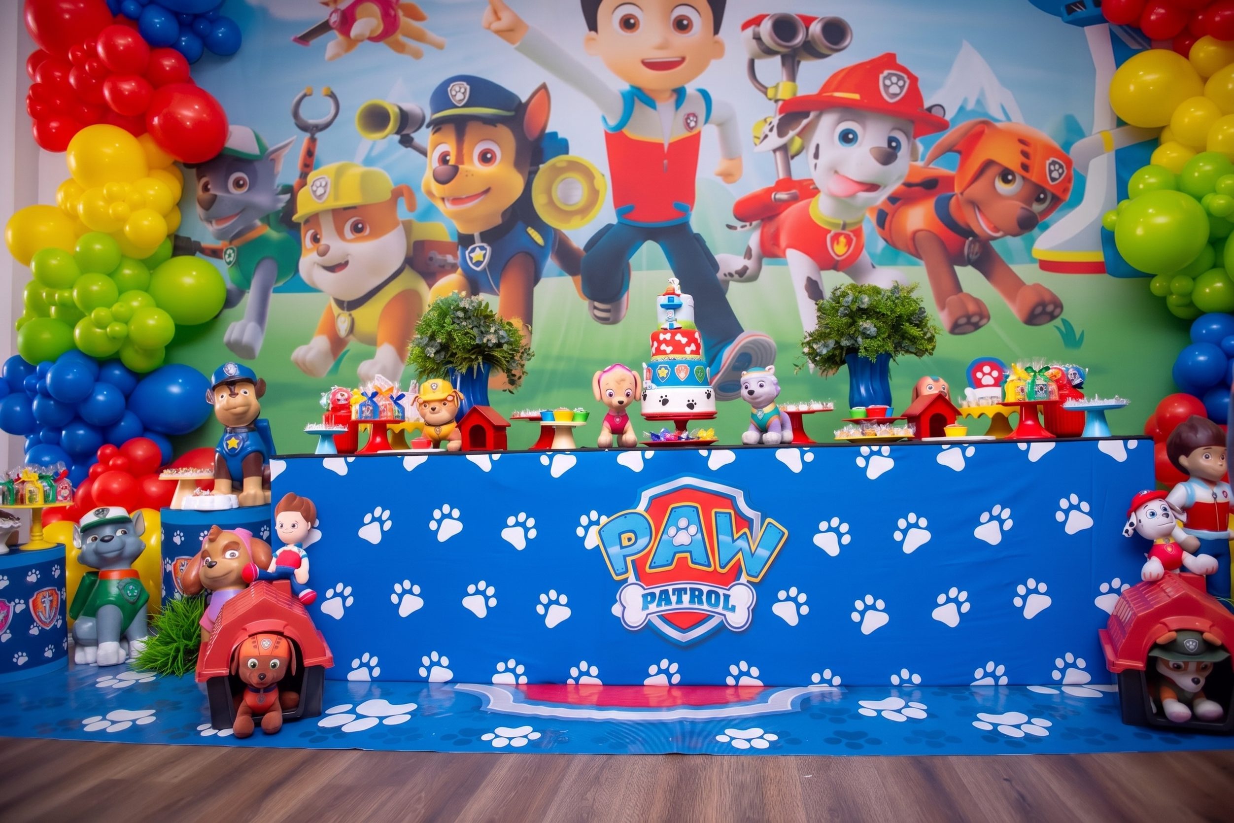 Salão decorado do Espaço Felicitá Cidade Nova em infantil